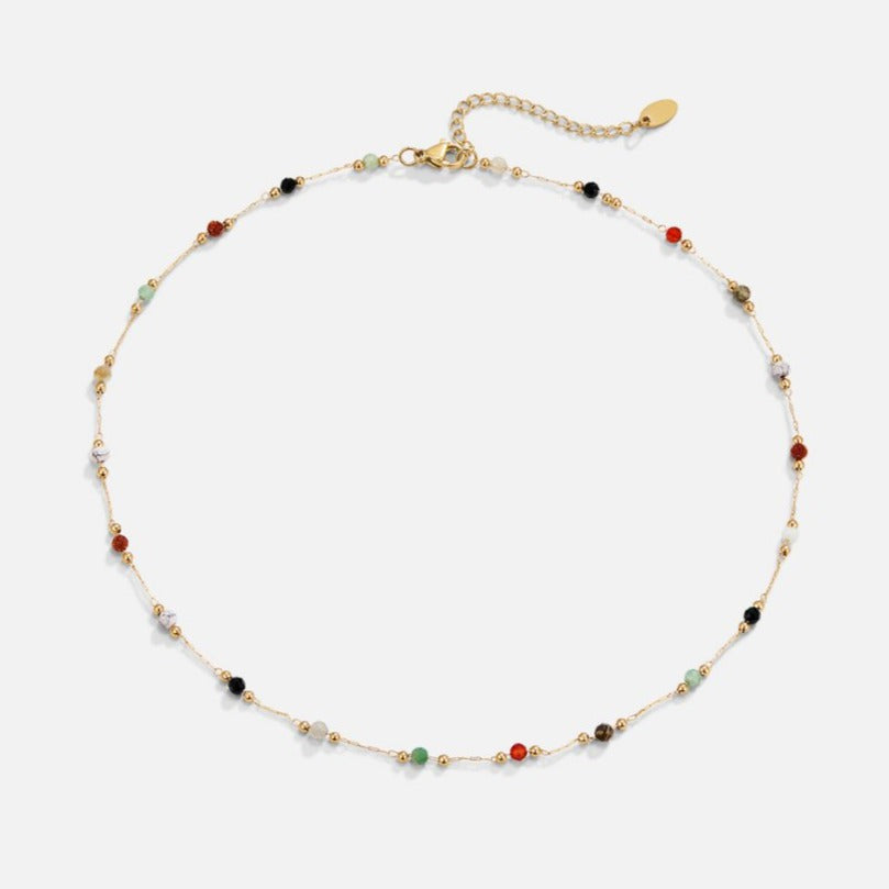 Helmina – Catenina dorata colorata con accenti smaltati