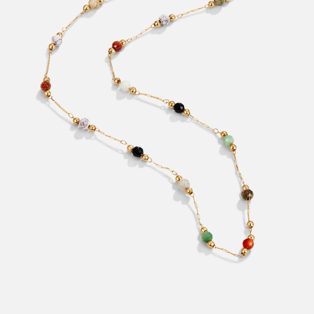 Helmina – Catena in oro colorato con dettagli in smalto.