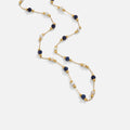 Johana – Delicata collana in oro con perle colorate.