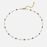 Tereza – Collana delicata con discreti dettagli bianchi e neri