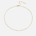 Sabina – Collana girocollo in oro fino con mini-perle.