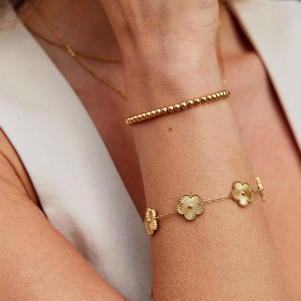 Adéla - Bracciale con perle Nila in oro