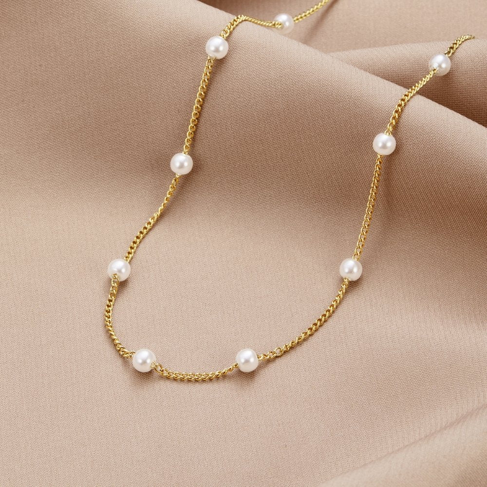 Miriam – Collana dorata dalla lunghezza armoniosa