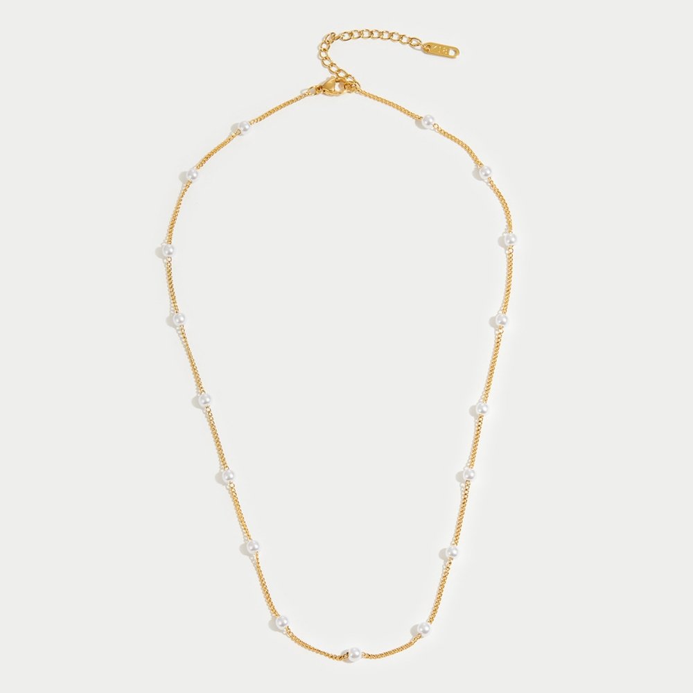Miriam – Collana dorata dalla lunghezza armoniosa