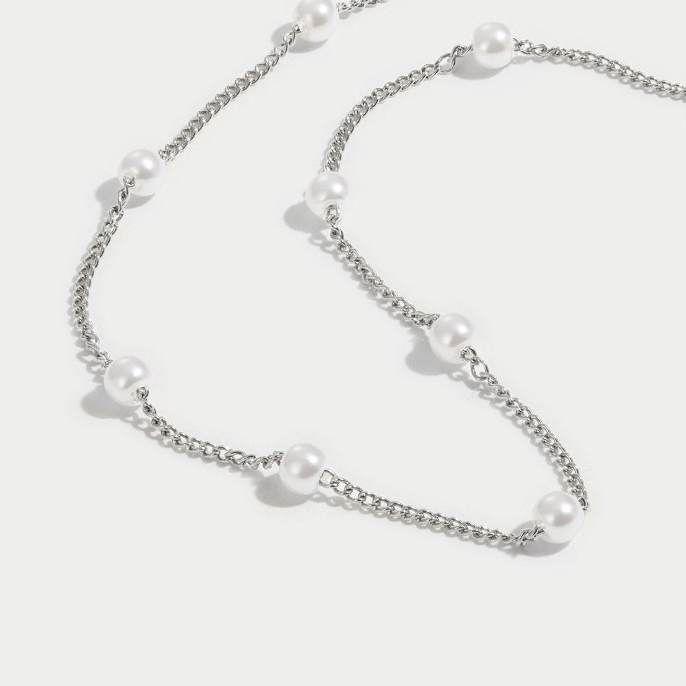 Miriam – Collana dorata delicata con perle