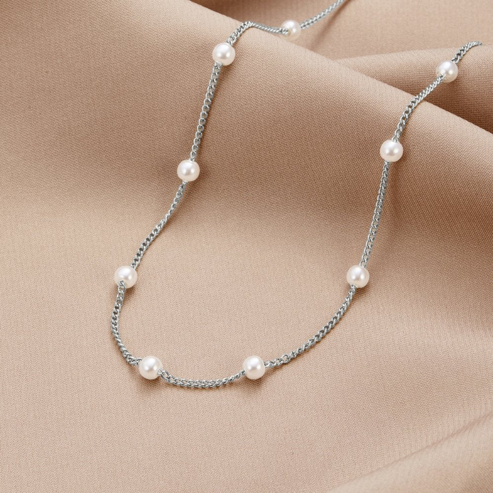 Miriam – Collana dorata delicata con perle