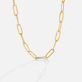 Leonora – Collana dorata con struttura a maglie