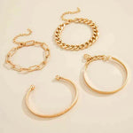 Set di bracciali Elan Mercer | Oro bianco