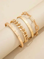 Set di bracciali Elan Mercer | Oro bianco