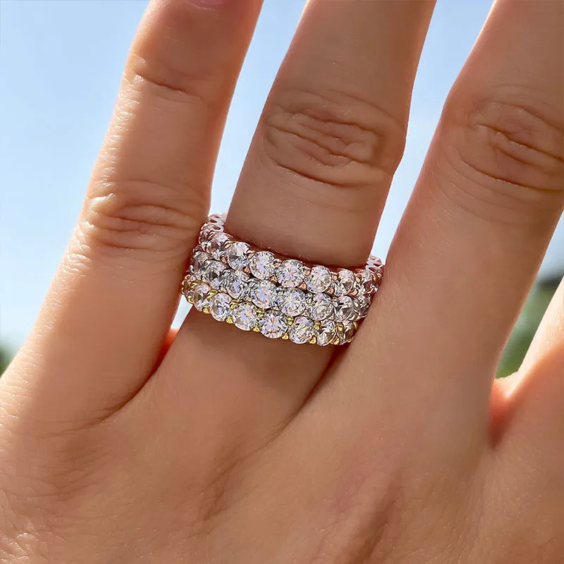Eliska – Anello di diamanti con doppia fascia.