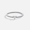 Carlotta – Anello sottile in argento con linea delicata