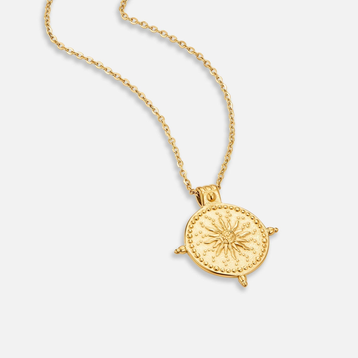 Anna – Collana dorata geometrica con struttura