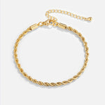 Braccialetto in oro intrecciato ed elegante