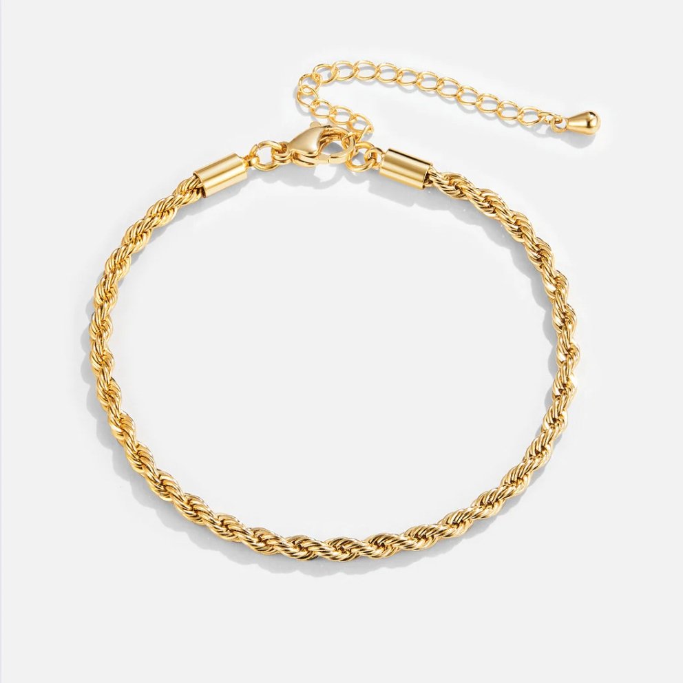 Braccialetto in oro intrecciato ed elegante