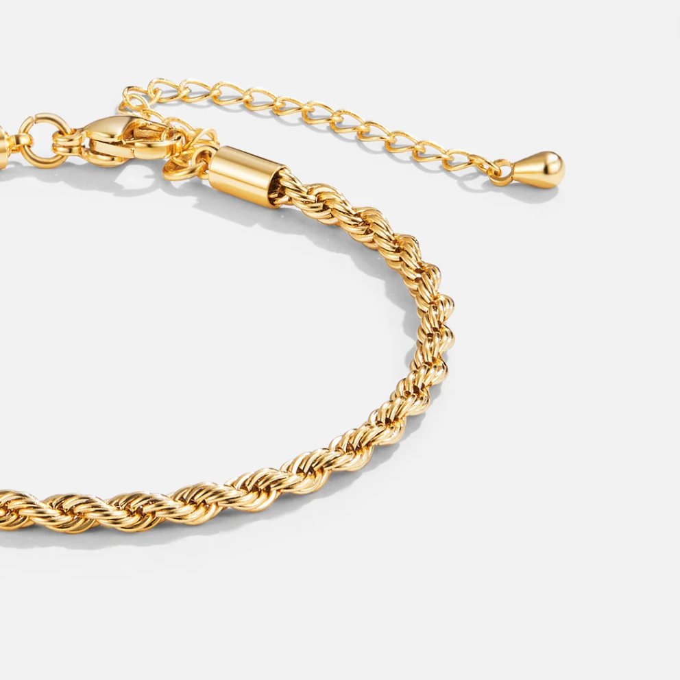 Braccialetto in oro intrecciato ed elegante
