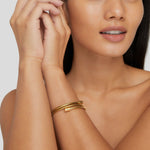 Bracciale in oro intrecciato