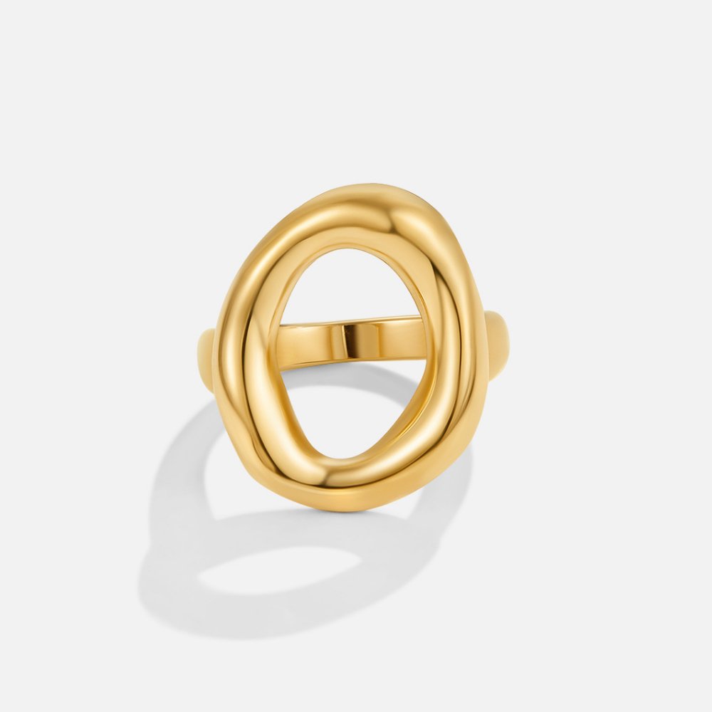 Vina – Anello dorato fuso